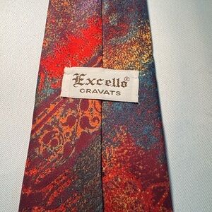 Cello Vibrant Red Artistic Tie